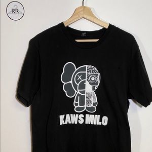 Bootleg Kaws Bape baby milo t shirt size medium
